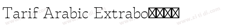 Tarif Arabic Extrabo字体转换